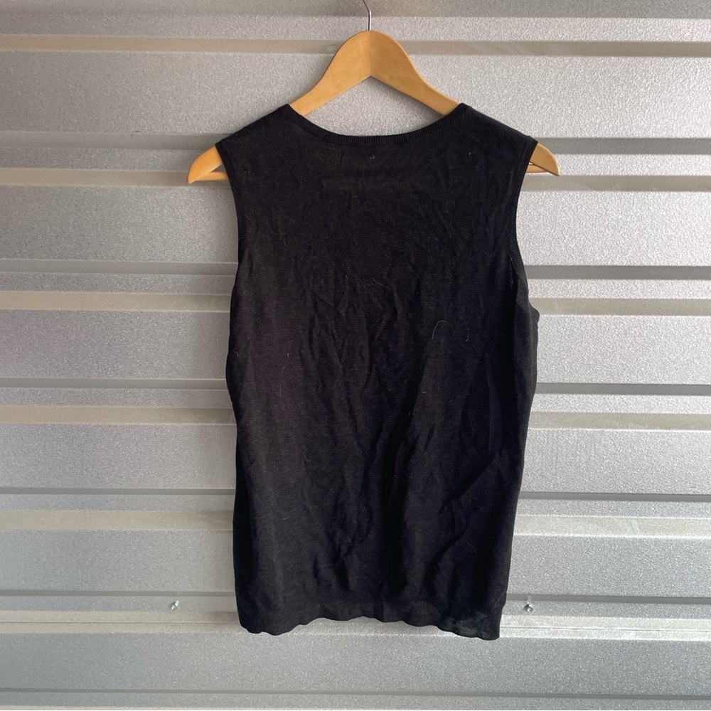 Akris Punto charcoal wool sleeveless sweater tank - Picture 5 of 6